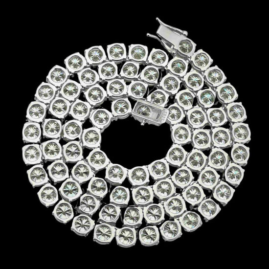 6MM VVS Moissanite Tennis Necklace in 14K Gold