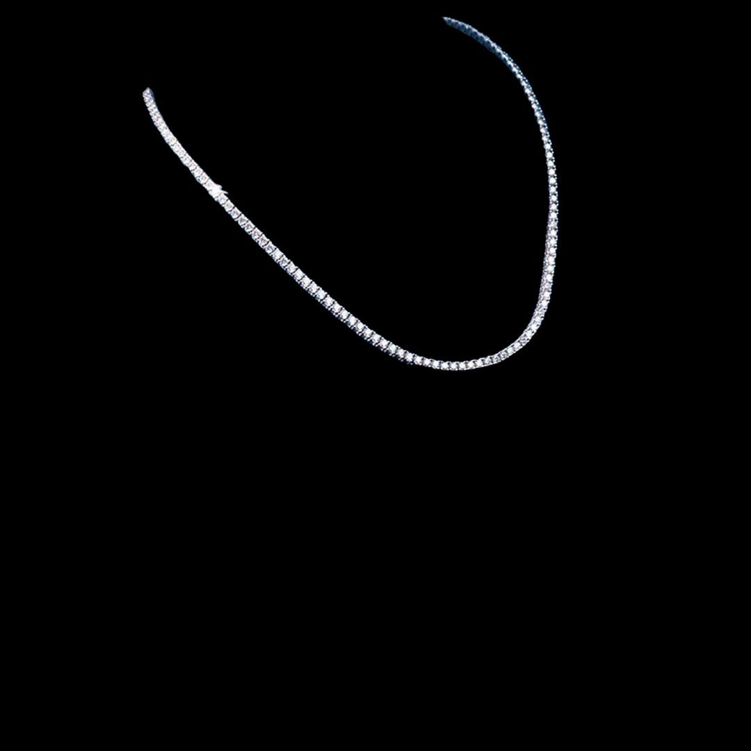 3MM Moissanite Tennis Chain and Bracelet Set