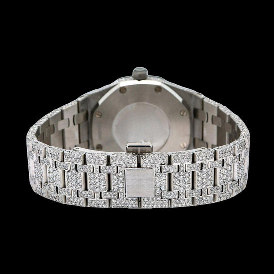 AP VVS Moissanite Watch Caseback View