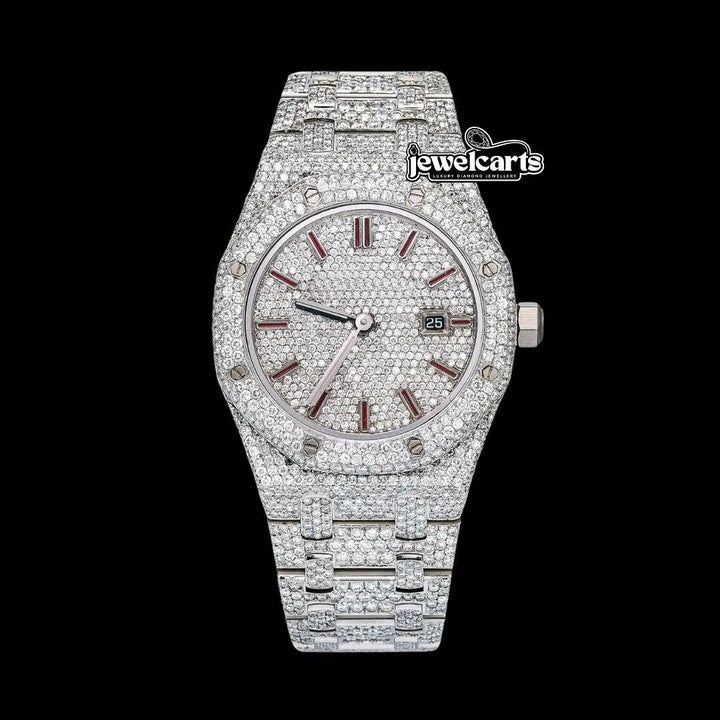 AP VVS Moissanite Watch Front View
