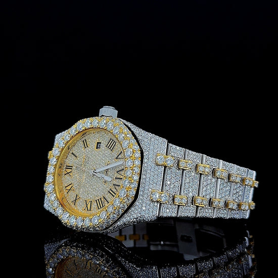 Best Moissanite AP Watch Left Profile View