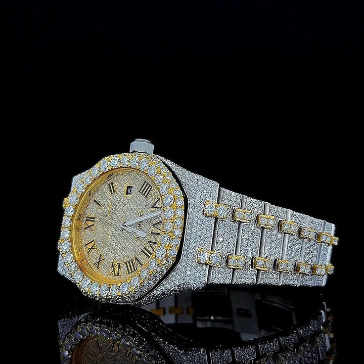 Best Moissanite AP Watch Left Profile View