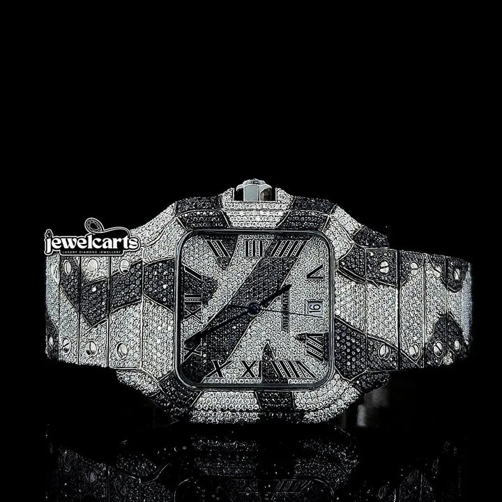 Best Moissanite Cartier Watch Front View