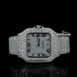 Cartier Moissanite Watch Front View