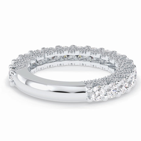 Moissanite 4.15 CT Round Cut Diamond Anniversary Special Band