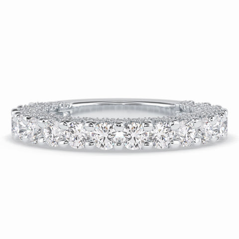 Moissanite 4.15 CT Round Cut Diamond Anniversary Special Band