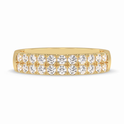 Moissanite 2.20 CT Round Cut Diamond Top-Rated Band