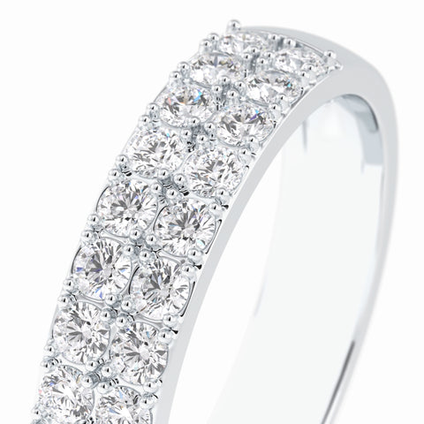 Moissanite 2.20 CT Round Cut Diamond Top-Rated Band