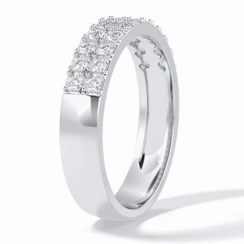 Moissanite 2.20 CT Round Cut Diamond Top-Rated Band