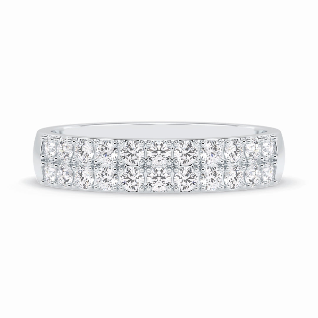 Moissanite 2.20 CT Round Cut Diamond Top-Rated Band