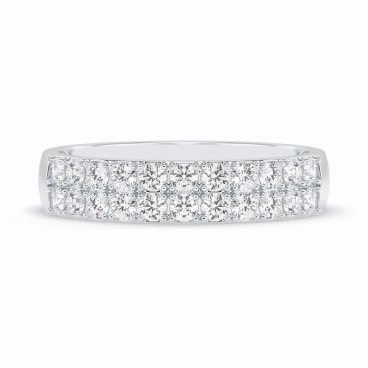 Moissanite 2.20 CT Round Cut Diamond Top-Rated Band