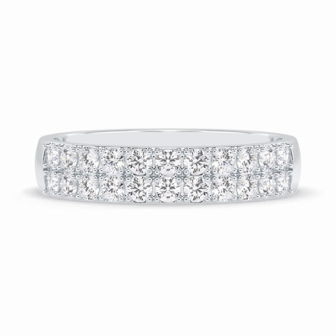 Moissanite 2.20 CT Round Cut Diamond Top-Rated Band