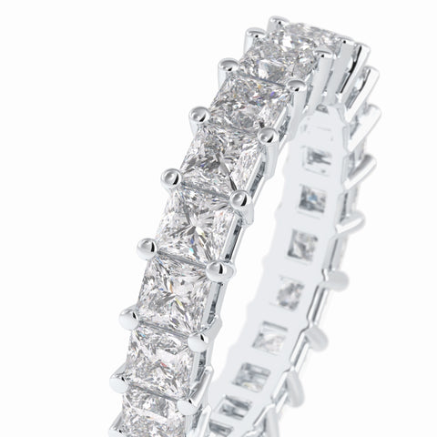 Moissanite 3.83 CT Princess Cut Diamond Best Selling Band