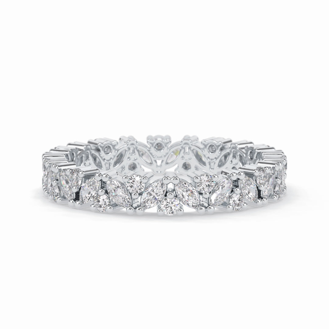 Moissanite 3.50 CT Round Cut Diamond Special Band