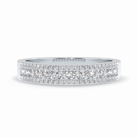 Moissanite 2.22 CT Round Cut Diamond Mother's Day Special Band