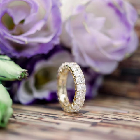 Unparalleled Radiant Cut Diamond Wedding Band