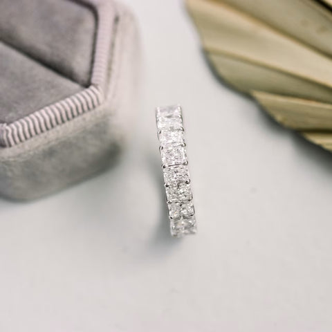 Unparalleled Radiant Cut Diamond Wedding Band