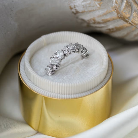 Abundant Multi Cut Diamond Anniversary Band