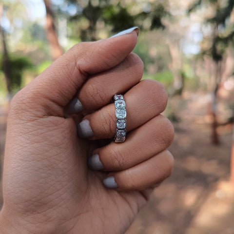 Unutterable Cushion Cut Diamond Anniversary Band