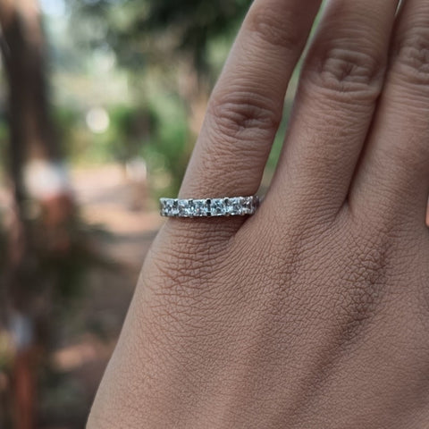 Nice Princess Cut Diamond Anniversary Band