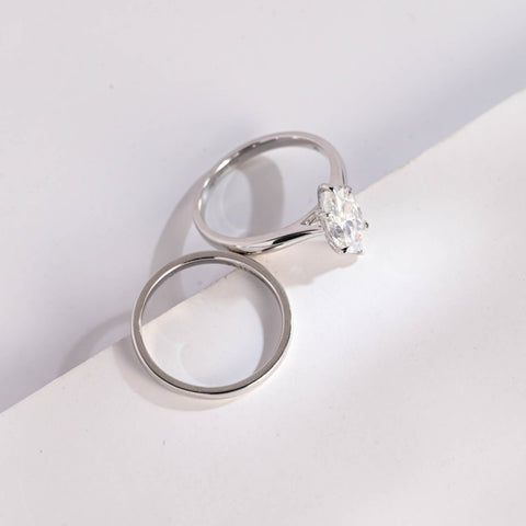 Pellucid Marquise Cut Diamond Anniversary Ring