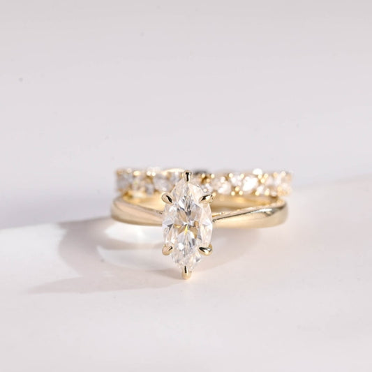 Prettish Marquise Cut Diamond Handmade Ring