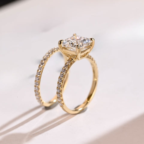 Brighten Princess Cut Diamond Wedding Ring