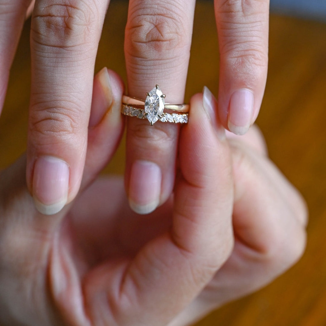 Prettish Marquise Cut Diamond Handmade Ring