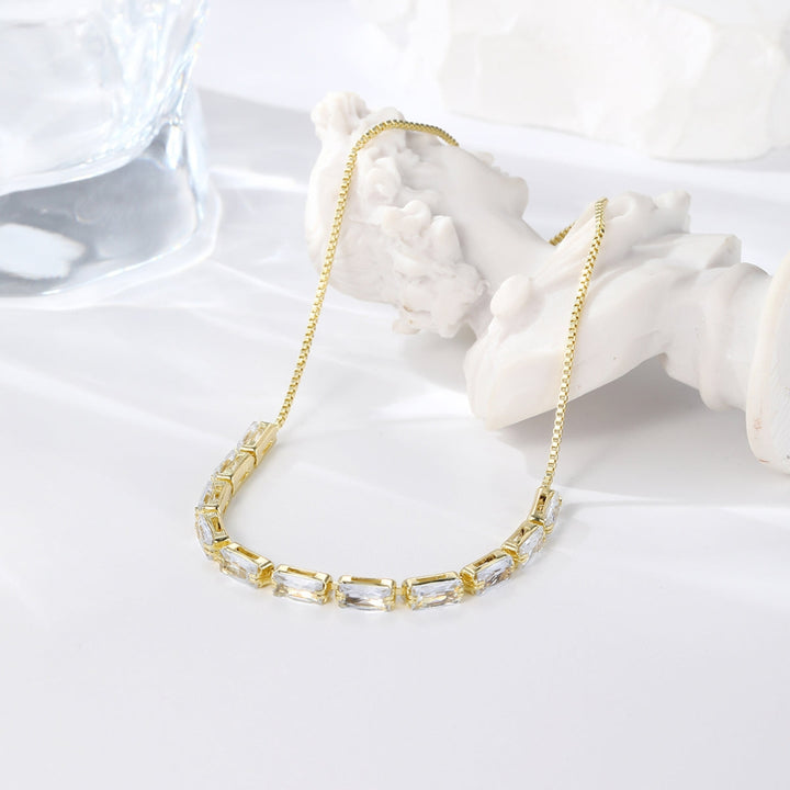 Moissanite 11.90 CT Baguette Diamond Art Nouveau Bracelet