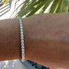 Moissanite 5.00 CT Round Diamond Mid-Century Bracelet