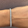 Moissanite 7.00 CT Round Diamond Minimalist Bracelet