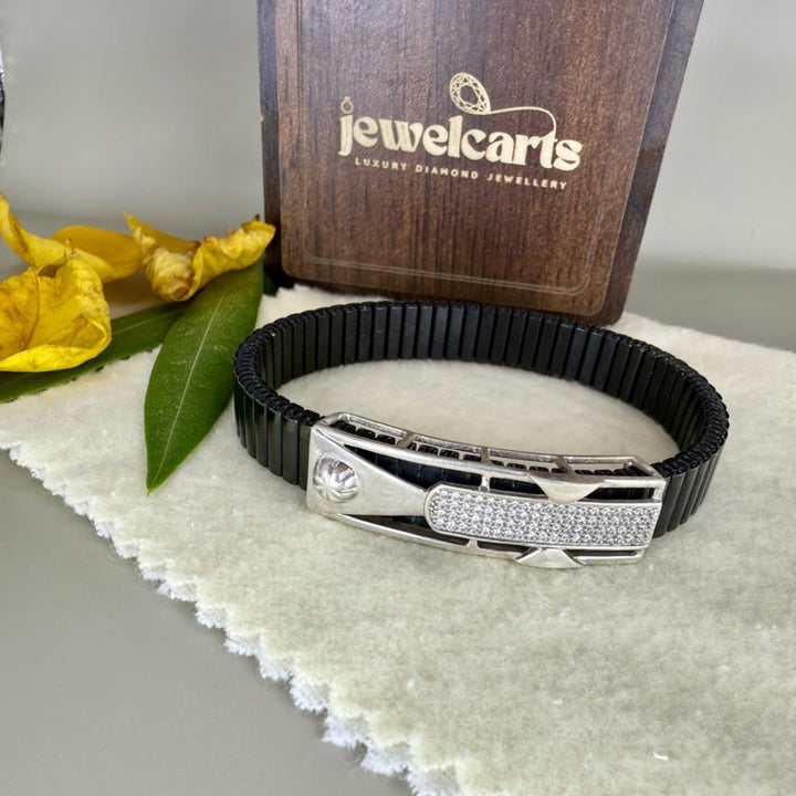 Moissanite Diamond 2.55 CT Men's Moissanite Bracelet with Modern Fashion