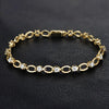 Moissanite 0.80 CT Round Diamond Gold Diamond Bracelet