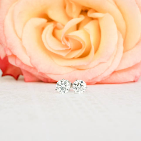 Affinity Round Cut Diamond Stud Earring