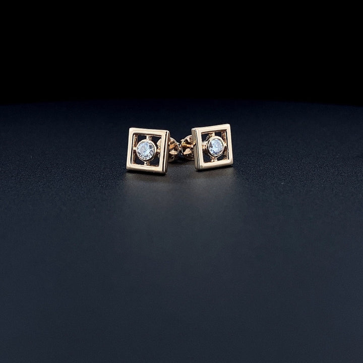Moissanite 1.40 CT Round Cut Diamond Stud Earring