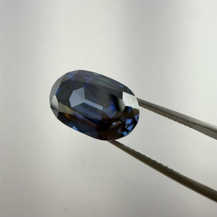 Moissanite 1.00 CT Oval Shape Dark Blue Loose Diamond