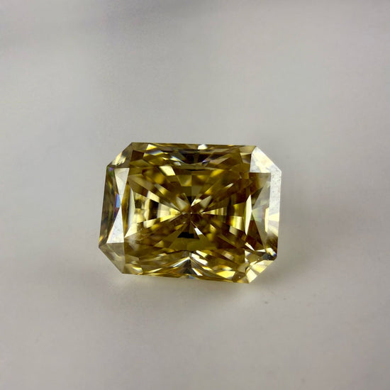 Moissanite 1.00 CT Yellow Brilliant Radiant Cut Loose Diamond