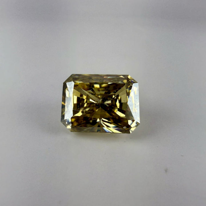 Moissanite 1.00 CT Yellow Color Radiant Loose Diamond