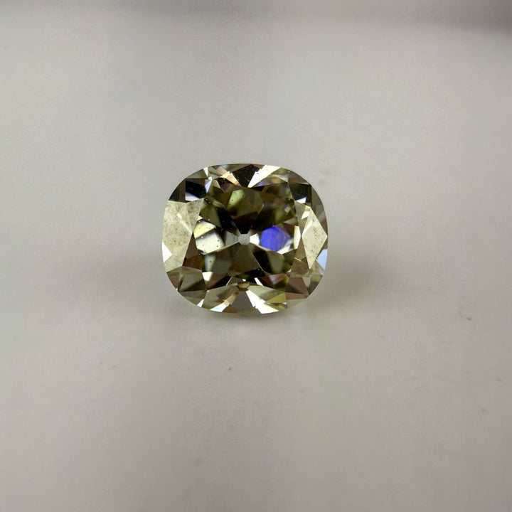 Moissanite 1.00 CT Yellow Square Cushion Loose Diamond