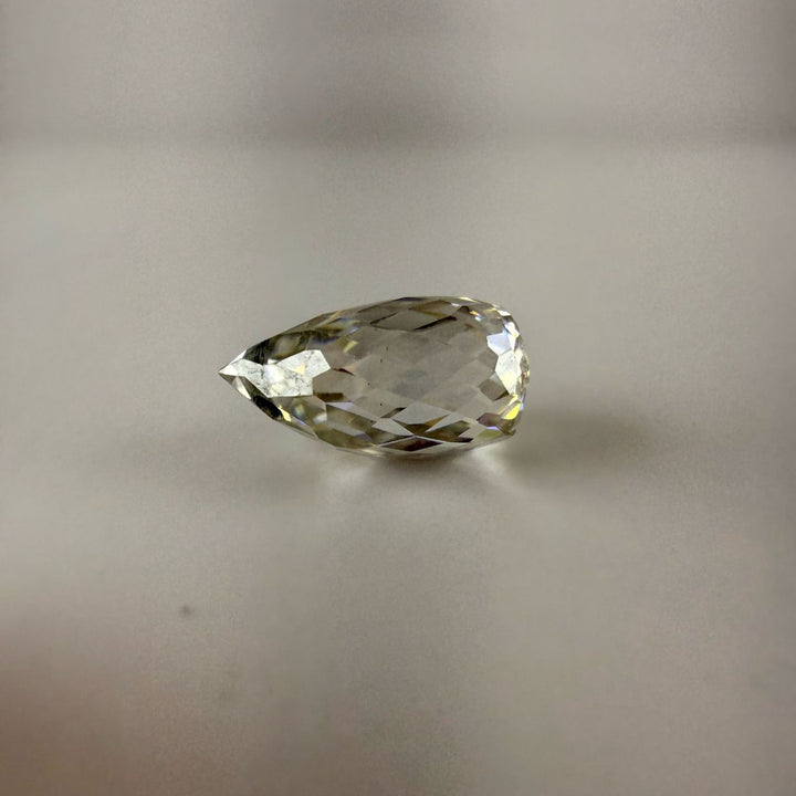 Moissanite 1.00 CT Briolette Loose Diamond