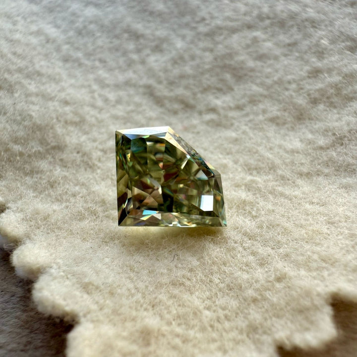 Moissanite 4.11 CT Diamond Shape Loose Diamond