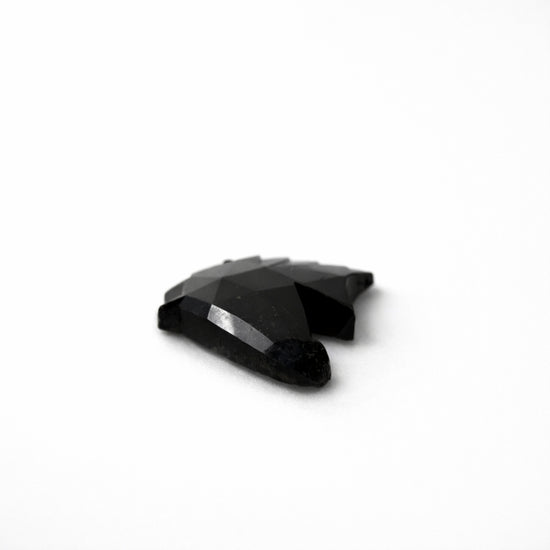 Animal Shape Horse Head Black Moissanite Gemstone