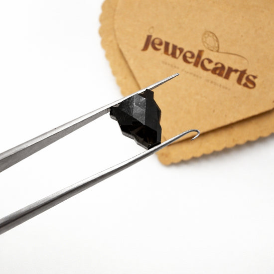 Bold Fancy Cut Lion Cut Black Moissanite Loose Stone