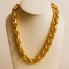 Luxe Weave: Bold Gold Chain Necklace