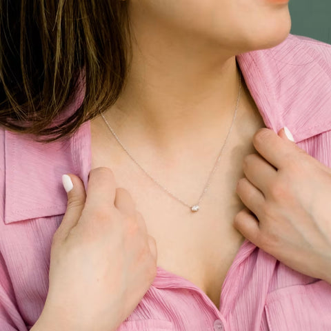 Imperial Oval Cut Diamond Necklace