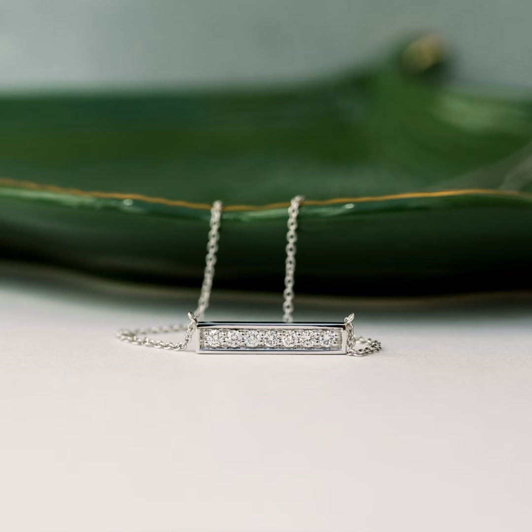 Appropriate Round Cut Diamond Necklace