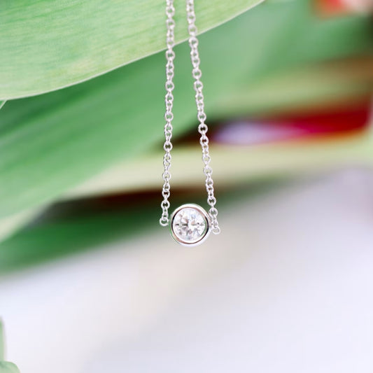 Flash Round Cut Diamond Necklace