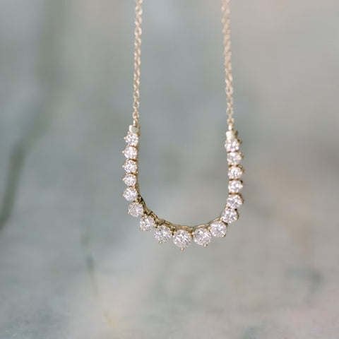 Illumine Round Cut Diamond Necklace