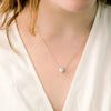 Lustre Round Cut Diamond Necklace