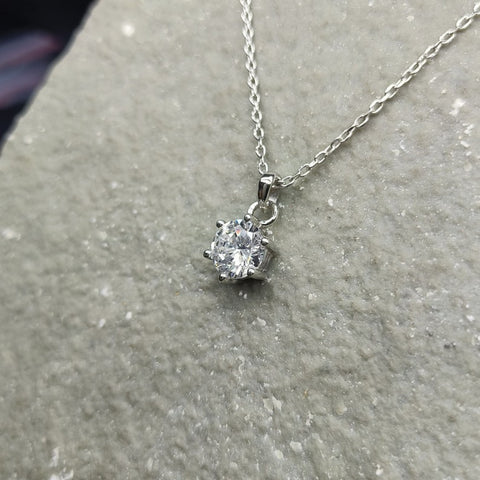 Mystic Round Cut Diamond Necklace